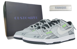 Nike: Серые кроссовки  Dunk