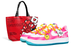 Nike: Розовые кроссовки  Air Force 1