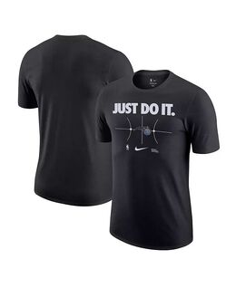 Nike: Чёрная футболка  Just Do It