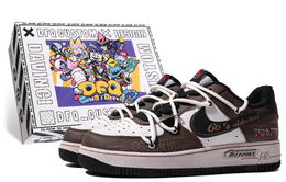 Nike: Тёмные кроссовки  Air Force 1
