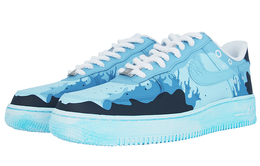 Nike: Голубые кроссовки  Air Force 1