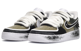 Nike: Чёрные кроссовки  Air Force 1