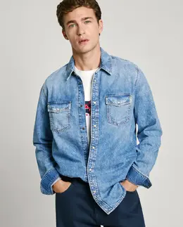 Pepe Jeans: Однотонная рубашка 