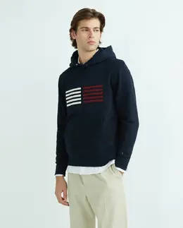 Tommy Hilfiger: Тёмная толстовка 