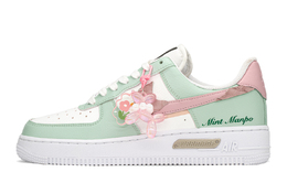 Nike: Зелёные кроссовки  Air Force 1