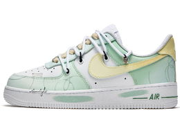 Nike: Зелёные кроссовки  Air Force 1
