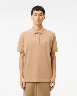 Lacoste: Бежевая рубашка 