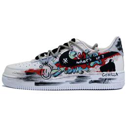 Nike: Чёрные кроссовки  Air Force 1