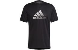 Adidas: Чёрная футболка 