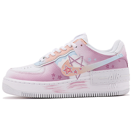 Nike: Фиолетовые кроссовки  Air Force 1