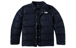 The North Face: Синий пуховик 