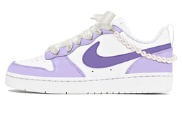 Nike: Фиолетовые кроссовки  Court