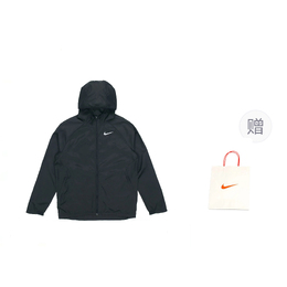 Nike: Чёрная куртка  Sportswear Essentials