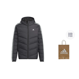 Adidas: Чёрный пуховик 