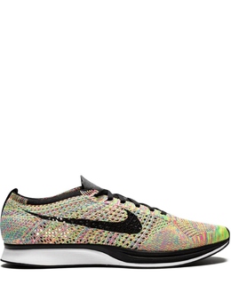 Nike: Жёлтые кроссовки  Flyknit Racer