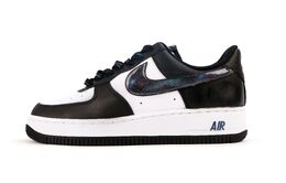 Nike: Чёрные кроссовки  Air Force 1