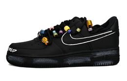 Nike: Чёрные кроссовки  Air Force 1