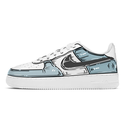 Nike: Белые кроссовки  Air Force 1