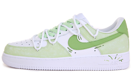 Nike: Зелёные кроссовки  Air Force 1