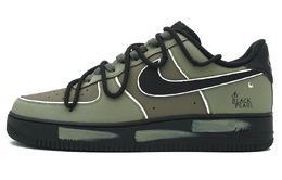 Nike: Зелёные кроссовки  Air Force 1