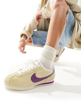 Nike: Фиолетовые кроссовки  Cortez