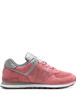 New Balance: Розовые кроссовки  574