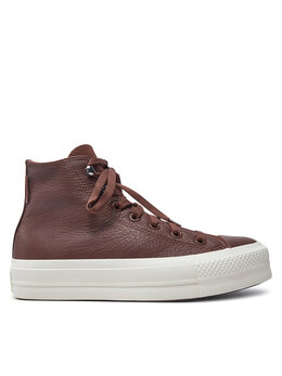 Converse: Коричневые кеды  Chuck Taylor All Star Lift