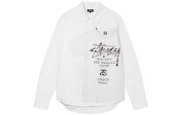 Stussy: Белая рубашка 