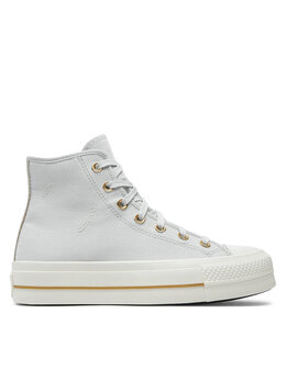 Converse: Серые кеды  Chuck Taylor All Star Lift