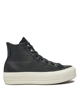 Converse: Чёрные кеды  Chuck Taylor All Star Lift