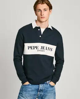 Pepe Jeans: Тёмное поло 