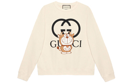 Gucci: Белая толстовка 