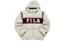 Fila: Бежевый пуховик 