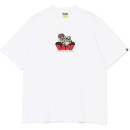 A BATHING APE: Фиолетовая футболка 