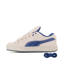 PUMA: Белые кроссовки  Suede