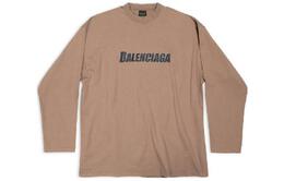 Balenciaga: Футболка цвета хаки 