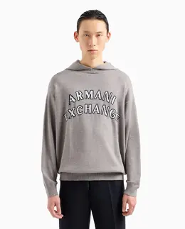 Armani Exchange: Свитер с капюшоном 