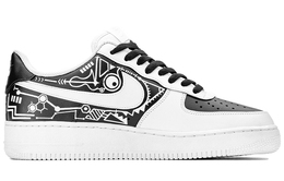 Nike: Чёрные кроссовки  Air Force 1