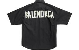 Balenciaga: Чёрная рубашка 