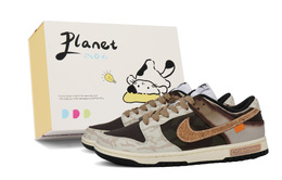 Nike: Коричневые кроссовки  Dunk