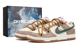 Nike: Коричневые кроссовки  Dunk