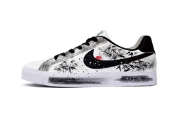 Nike: Чёрные кроссовки  Court