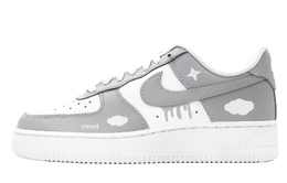 Nike: Серые кроссовки  Air Force 1