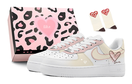 Nike: Розовые кроссовки  Air Force 1