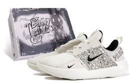 Nike: Белые кроссовки 
