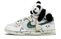 Nike: Зелёные кроссовки  Dunk