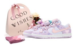 Nike: Розовые кроссовки  Dunk