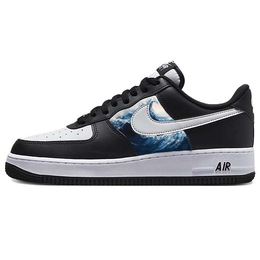 Nike: Чёрные кроссовки  Air Force 1