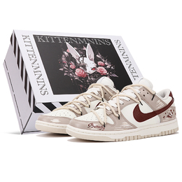 Nike: Серые кроссовки  Dunk