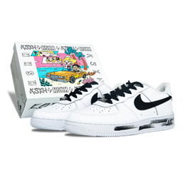 Nike: Чёрные кроссовки  Air Force 1